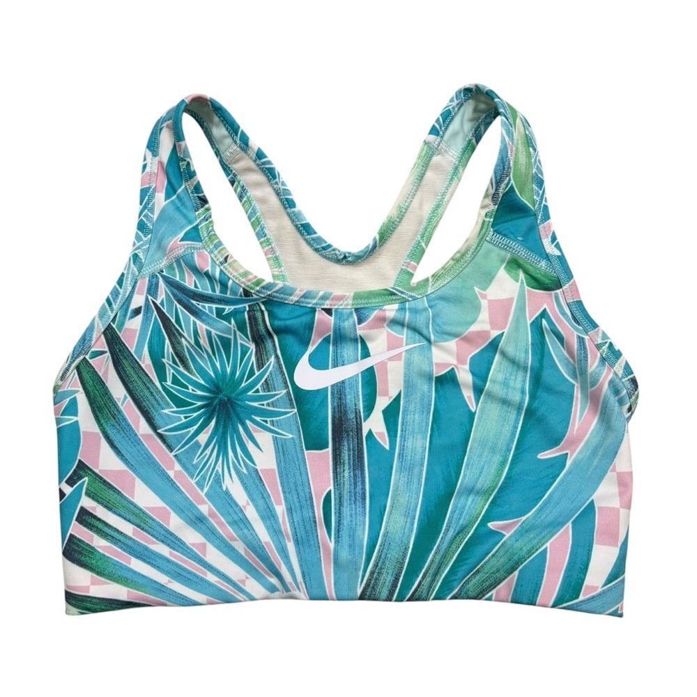 Ladies Nike Dri-Fit Floral‎ Tropical Print Mesh Back Sports Bra Size Small